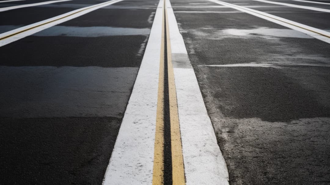 Linia P-4 - Znak podwójnej ciągłej linii