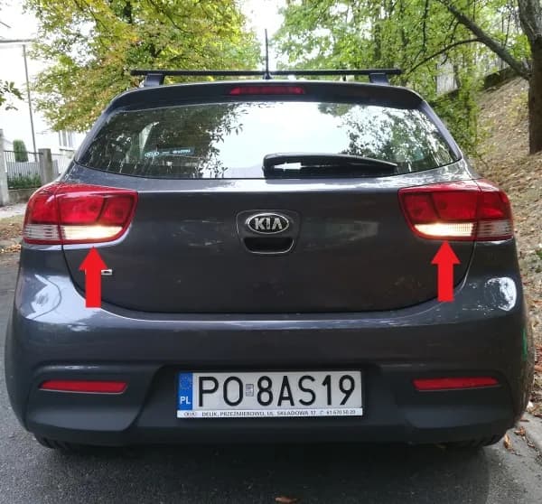 Światła cofania Kia Rio: funkcje, lokalizacja i obsługa