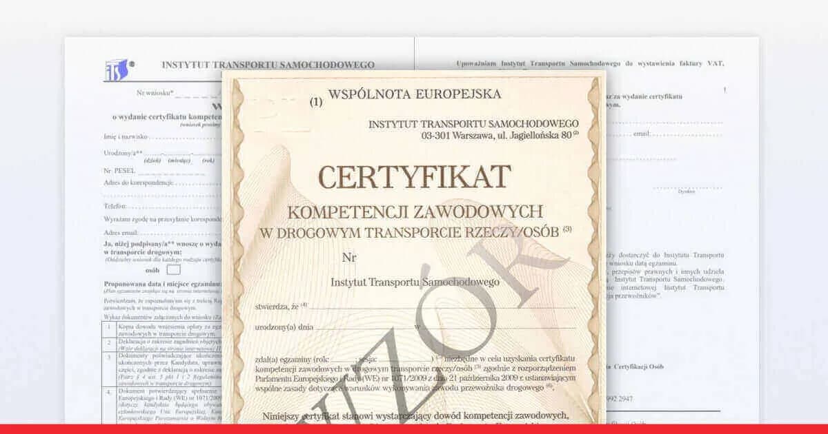 Kurs na przewóz rzeczy: Pytania i odpowiedzi na egzamin