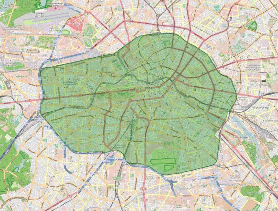 Strefa ekologiczna Berlin - Mapa i zasady