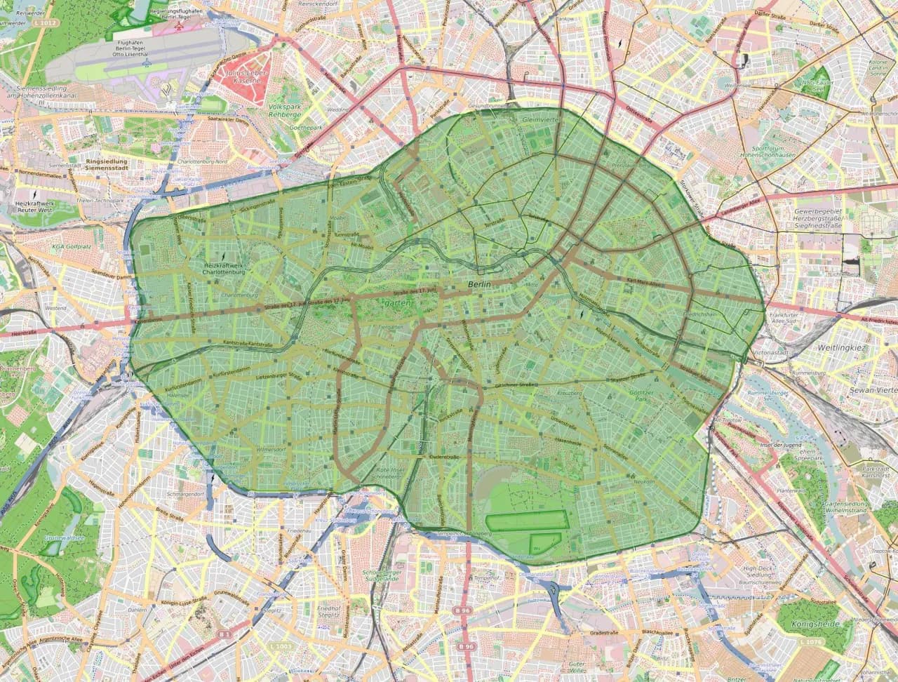 Strefa ekologiczna Berlin - Mapa i zasady